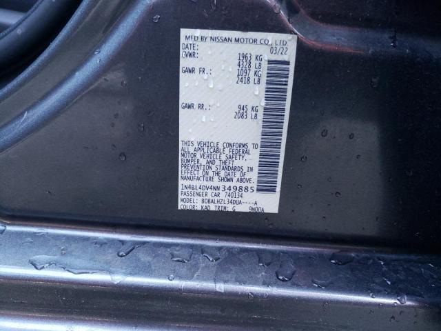 2022 NISSAN ALTIMA SV - 1N4BL4DV4NN349885