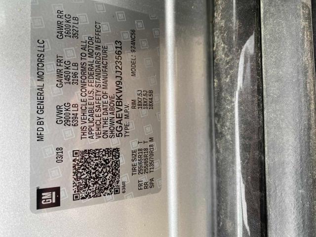 2018 BUICK ENCLAVE PR 5GAEVBKW9JJ235613