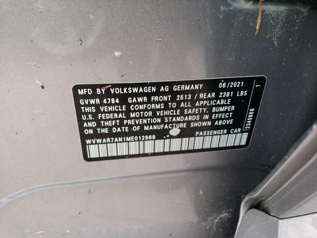 2021 VOLKSWAGEN ARTEON SE WVWAR7AN1ME012969