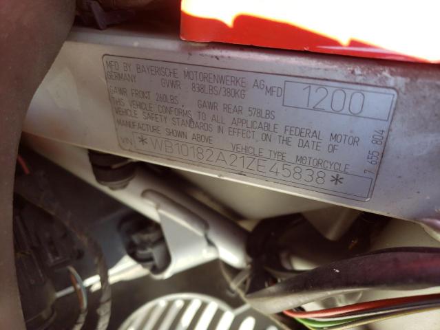 2001 BMW F650 GS WB10182A21ZE45838