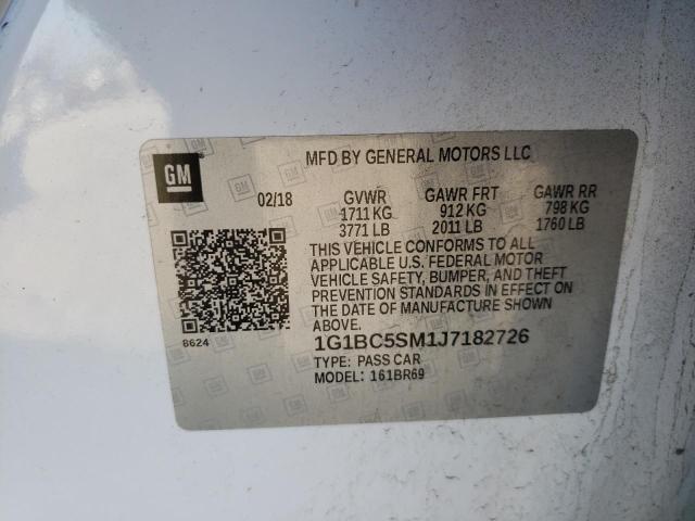 2018 CHEVROLET CRUZE 4D - 1G1BC5SM1J7182726