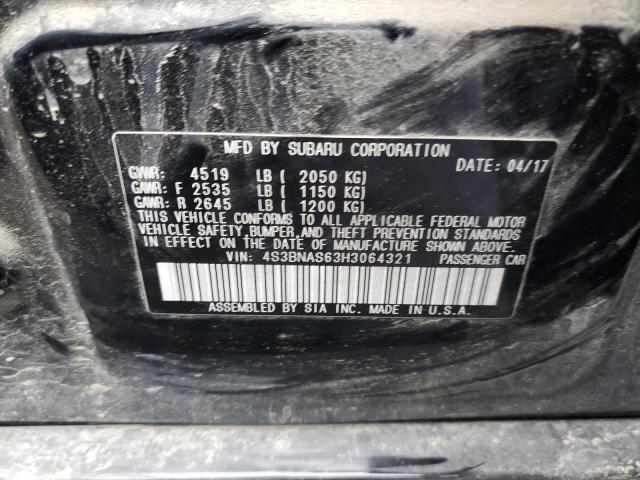 2017 SUBARU LEGACY SPO 4S3BNAS63H3064321