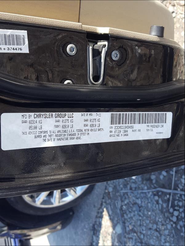 2011 CHRYSLER 300 LIMITE 2C3CA5CG1BH594956