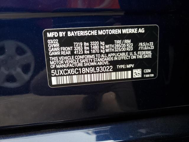 2022 BMW X7 ALPINA 5UXCX6C18N9L93022