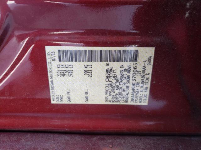 1N4AA6AP1HC370065 NISSAN MAXIMA 2017