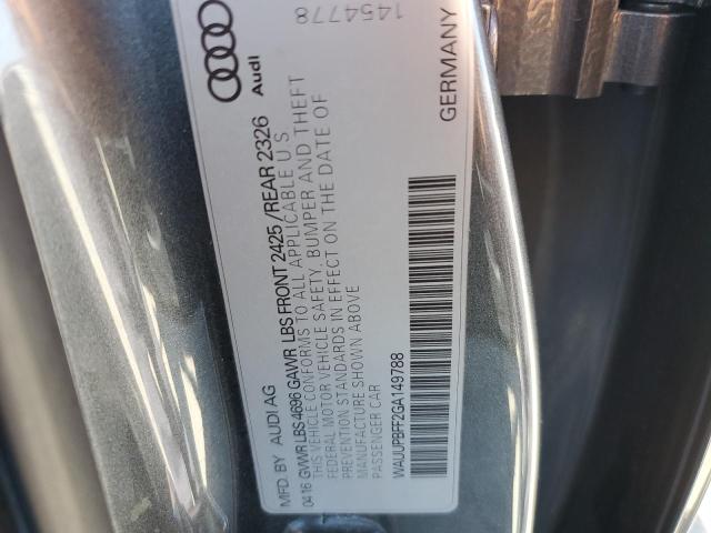 2016 AUDI A3 E-TRON WAUUPBFF2GA149788