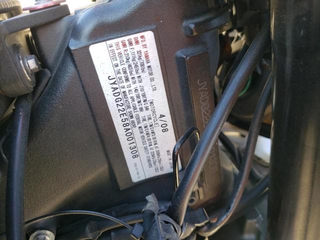 2008 YAMAHA WR250 X JYADG22E58A001308