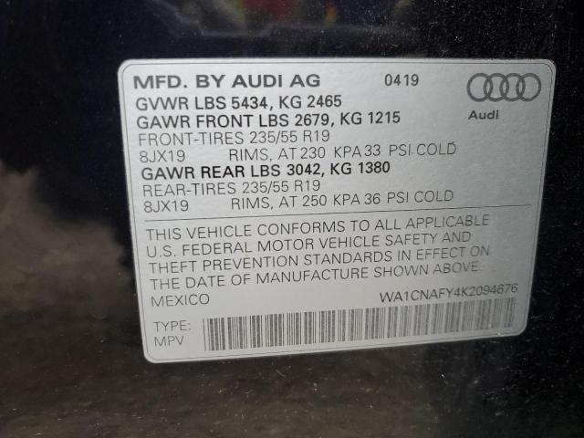 2019 AUDI Q5 PRESTIG - WA1CNAFY4K2094676