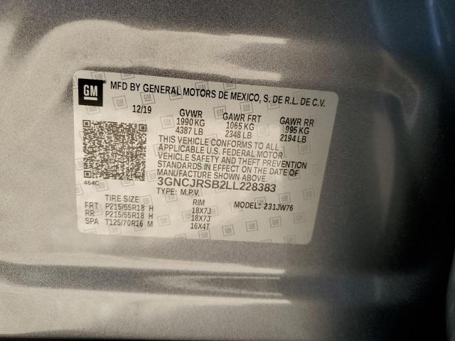 2020 CHEVROLET TRAX PREMI 3GNCJRSB2LL228383