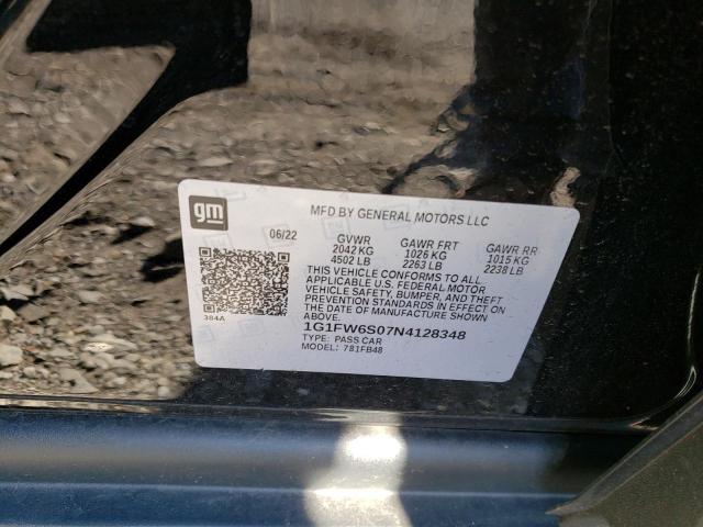 2022 CHEVROLET BOLT EV 1L 1G1FW6S07N4128348