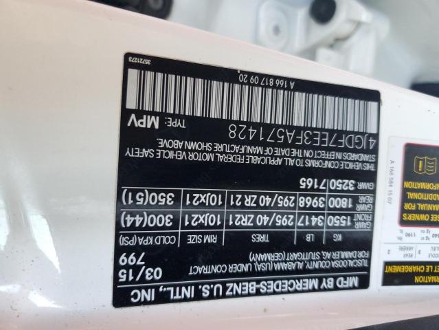 2015 MERCEDES-BENZ GL 63 AMG 4JGDF7EE3FA571428