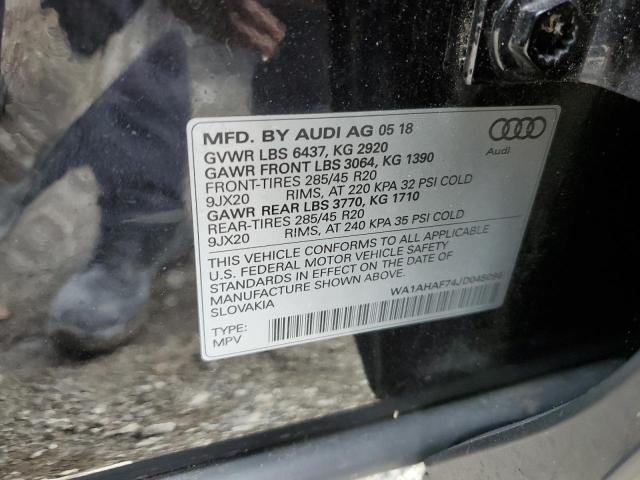 VIN WA1AHAF74JD045096 2018 Audi Q7, Premium no.10