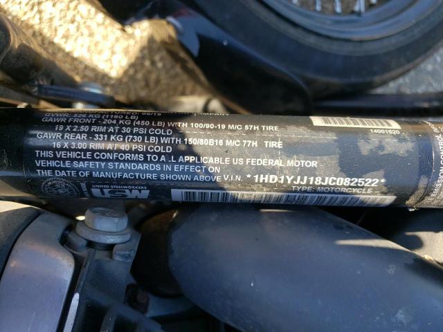 2018 HARLEY-DAVIDSON FXBB STREE 1HD1YJJ18JC082522