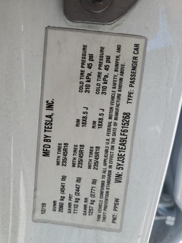 5YJ3E1EA9LF615268 Tesla MODEL 3