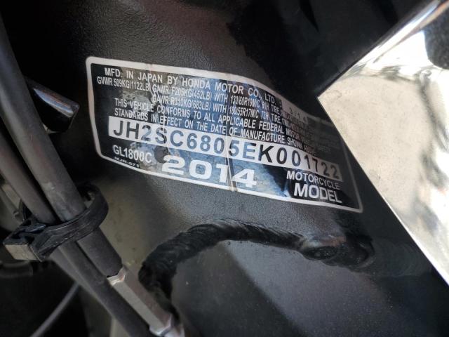 2014 HONDA GL1800 C JH2SC6805EK001722