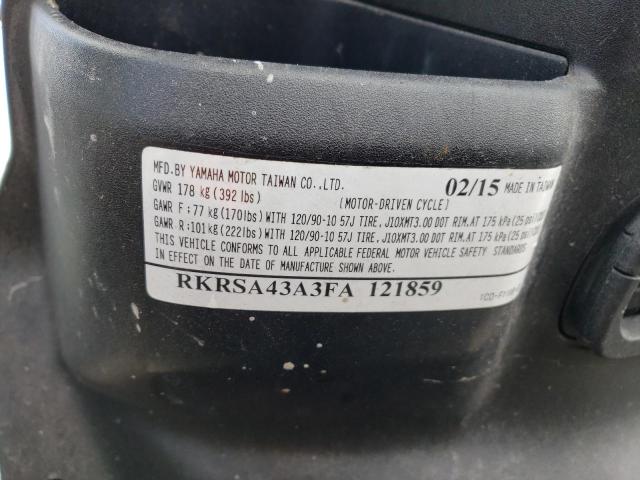 2015 YAMAHA YW50 F RKRSA43A3FA121859