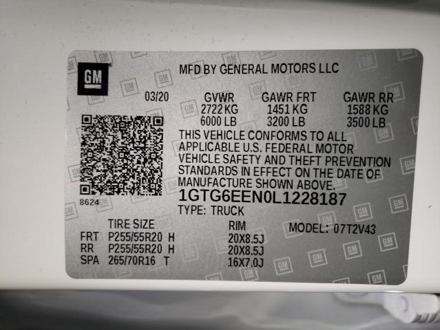 2020 GMC CANYON DEN 1GTG6EEN0L1228187
