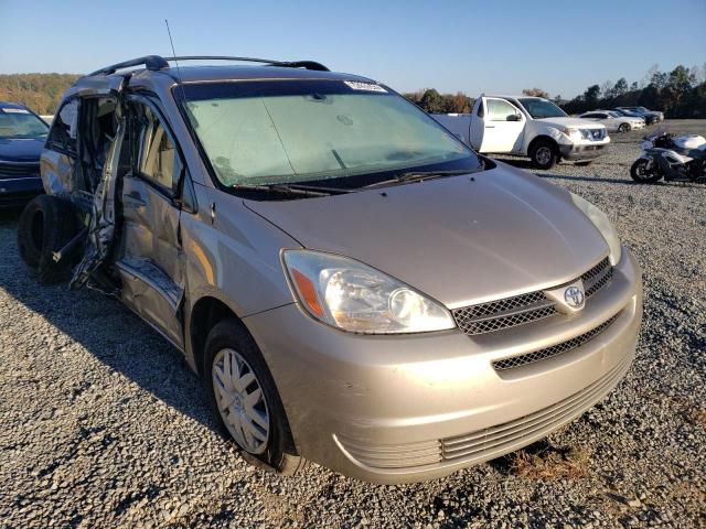 Salvage cars for sale from Copart Concord, NC: 2005 Toyota Sienna CE