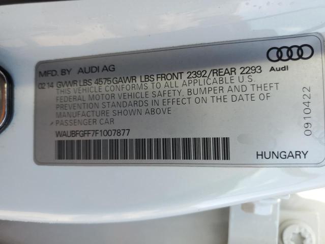 2015 AUDI A3 WAUBFGFF7F1007877