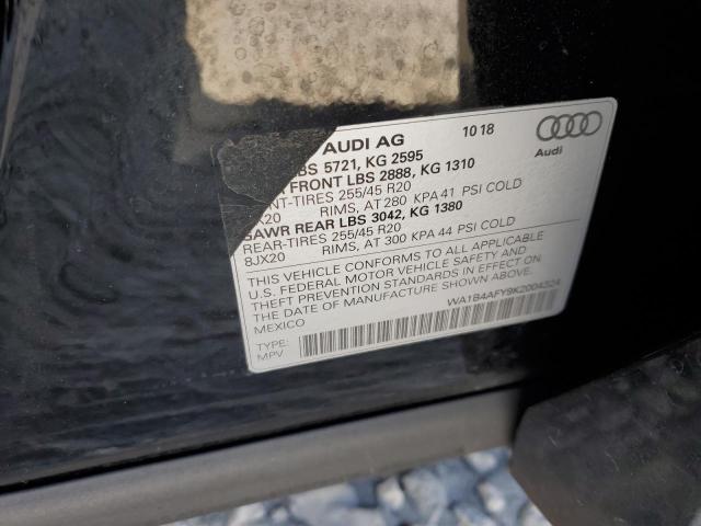 2019 AUDI SQ5 PREMIU WA1B4AFY9K2004324