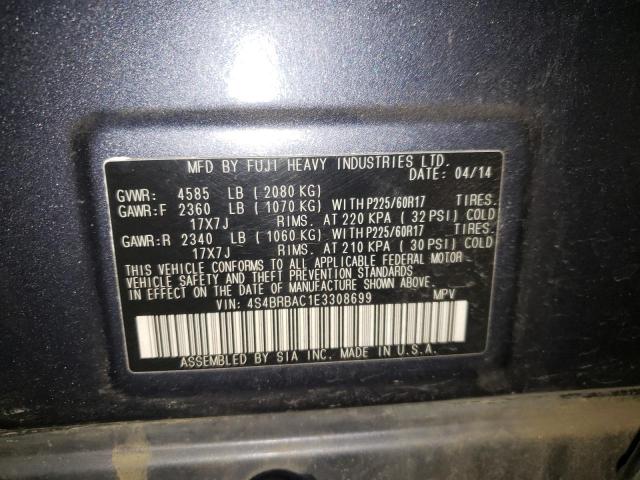 4S4BRBAC1E3308699 Subaru Outback 2.5i