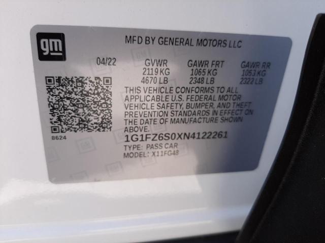 2022 CHEVROLET BOLT EUV P 1G1FZ6S0XN4122261