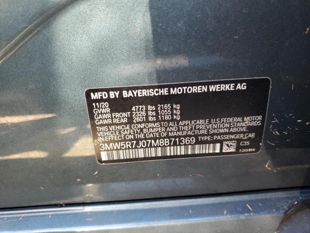 3MW5R7J07M8B71369 BMW 330XI