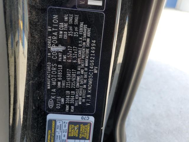2016 KIA SEDONA LX KNDMB5C14G6214994