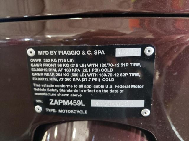 2011 VESPA GTS300 ZAPM459L3B5900203