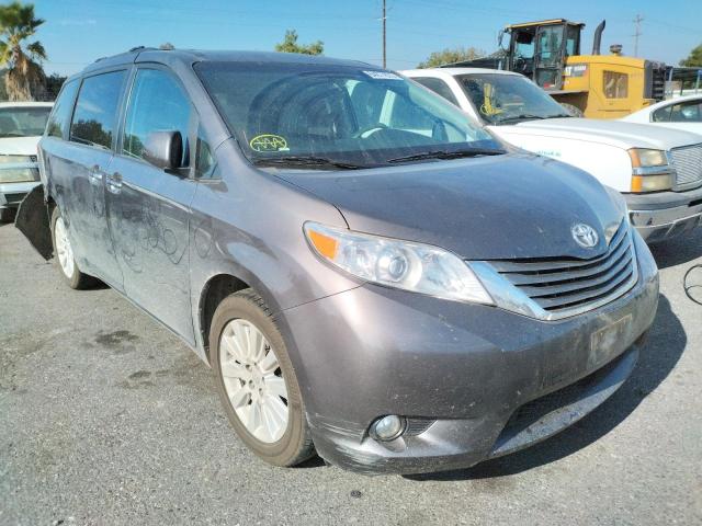 Salvage cars for sale from Copart San Martin, CA: 2012 Toyota Sienna XLE
