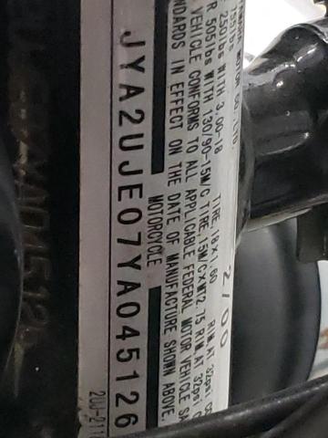 2000 YAMAHA XV250 JYA2UJE07YA045126