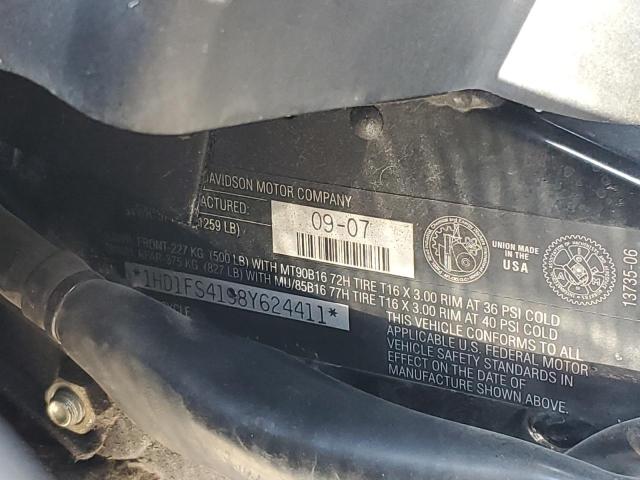 2008 HARLEY-DAVIDSON FLTR 1HD1FS4198Y624411