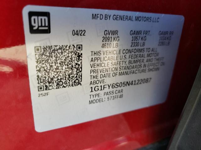 2022 CHEVROLET BOLT EUV L 1G1FY6S05N4122087