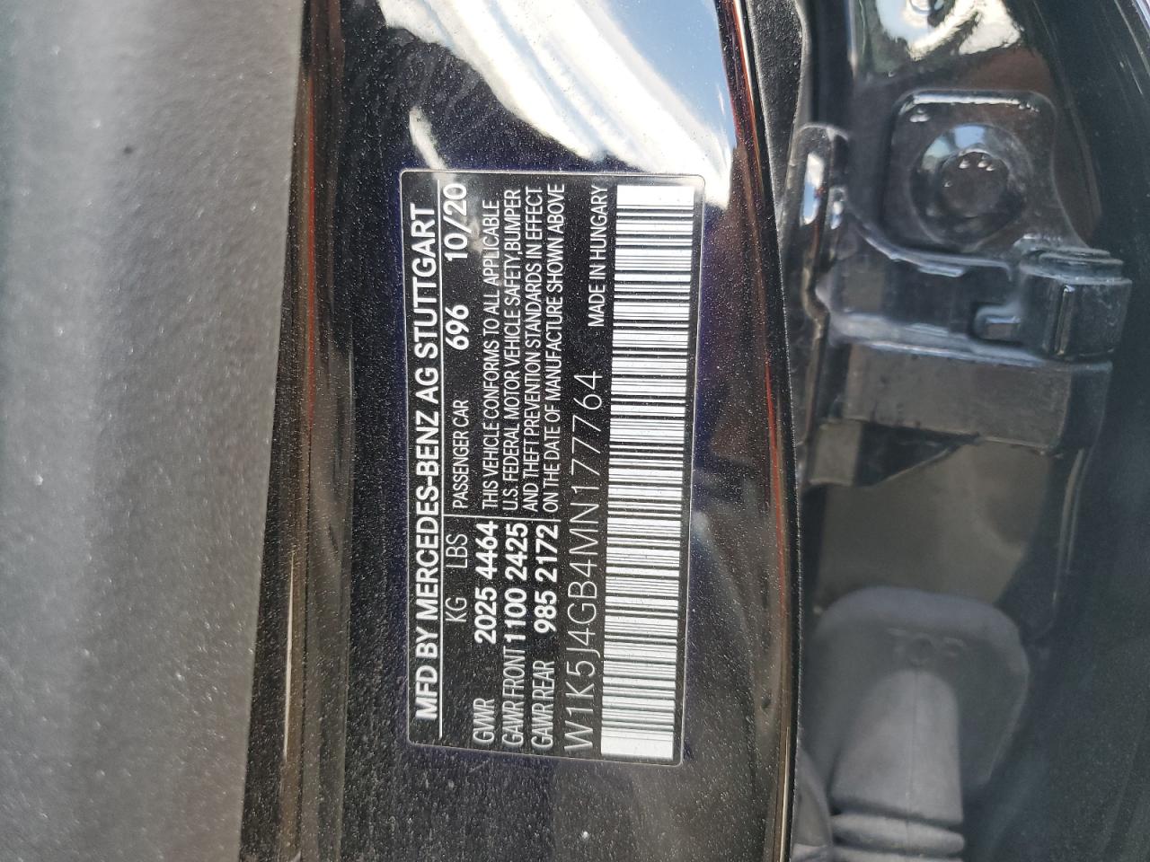 W1K5J4GB4MN177764 2021 Mercedes-Benz Cla 250