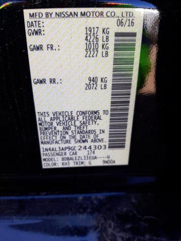 1N4AL3AP9GC244303 Nissan ALTIMA 2.5