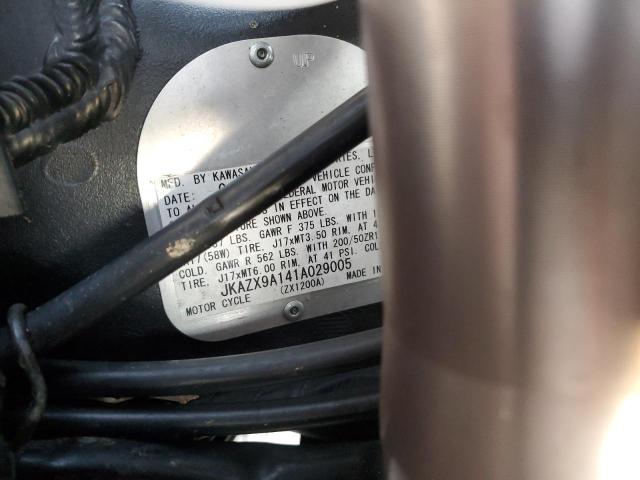 2001 KAWASAKI ZX1200 A1 JKAZX9A141A029005