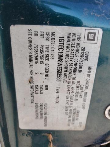 1GTEC19W8WE533588 GMC Sierra C1500