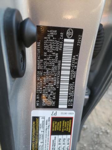 2016 TOYOTA CAMRY LE/S - 4T1BD1FK3GU189866