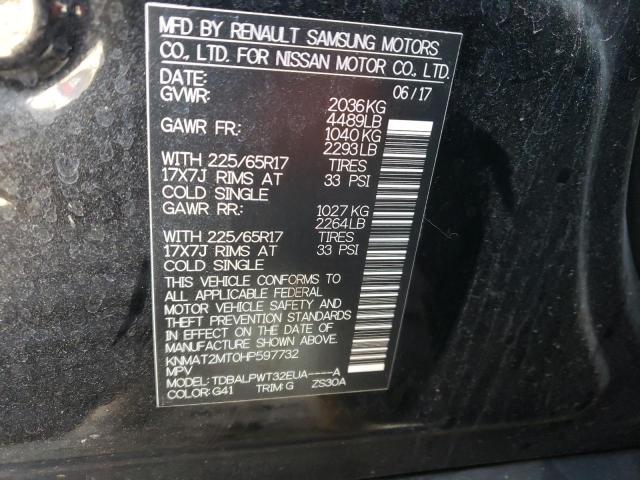 KNMAT2MT0HP597732 Nissan ROGUE S