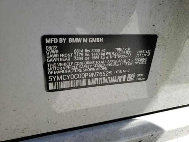 5YMCY0C00P9N76525 BMW X6 M