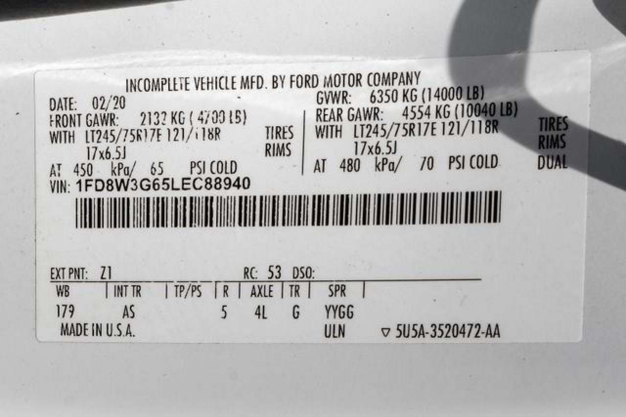 2020 Ford F350 Super Duty VIN: 1FD8W3G65LEC88940 Lot: 64879072