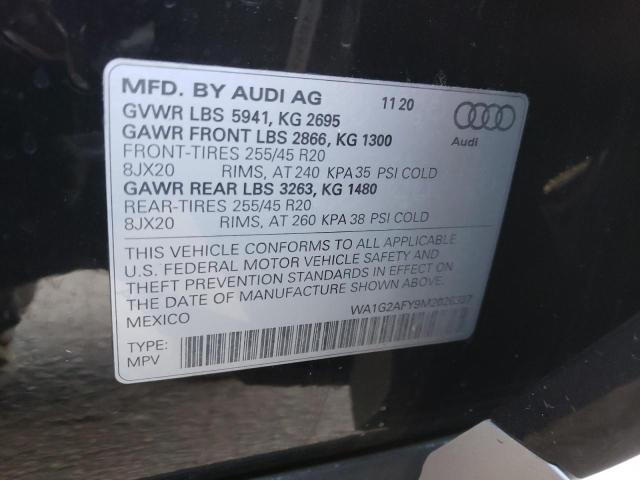 2021 AUDI Q5 E PREMI WA1G2AFY9M2026337