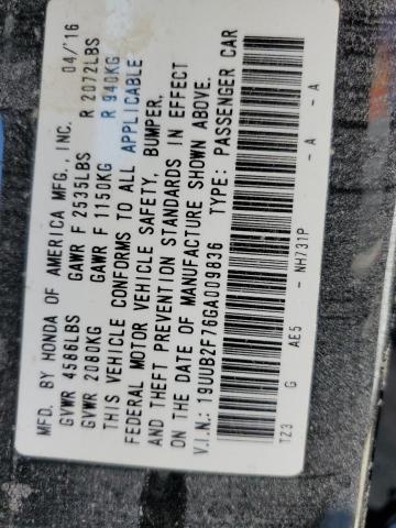 2016 ACURA TLX ADVANC 19UUB2F76GA009836