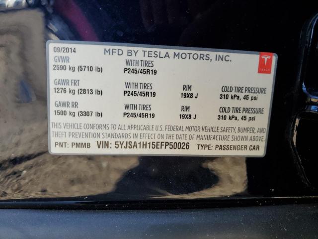 5YJSA1H15EFP50026 Tesla MODEL S