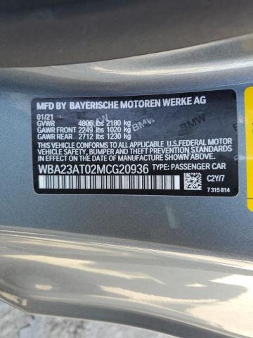 WBA23AT02MCG20936 BMW 430I