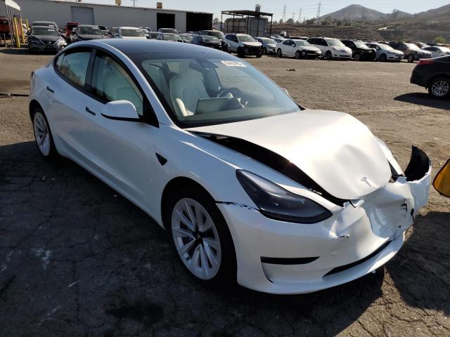 Salvage cars for sale from Copart Colton, CA: 2021 Tesla Model 3