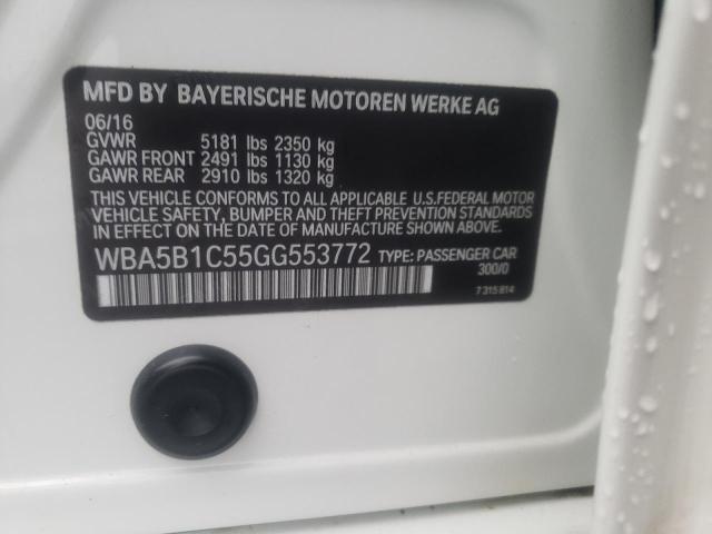 2016 BMW 535I WBA5B1C55GG553772