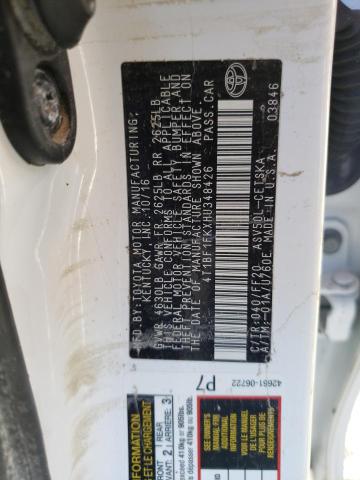 2017 TOYOTA 025FD25 4T1BF1FKXHU348426