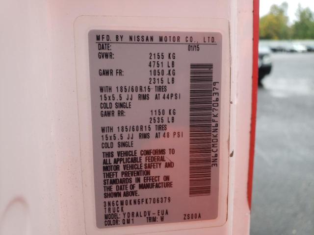 2015 NISSAN NV200 3N6CM0KN6FK706379