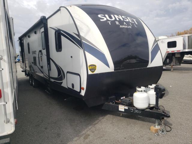 Salvage trucks for sale at Cahokia Heights, IL auction: 2018 Sunnybrook Camper